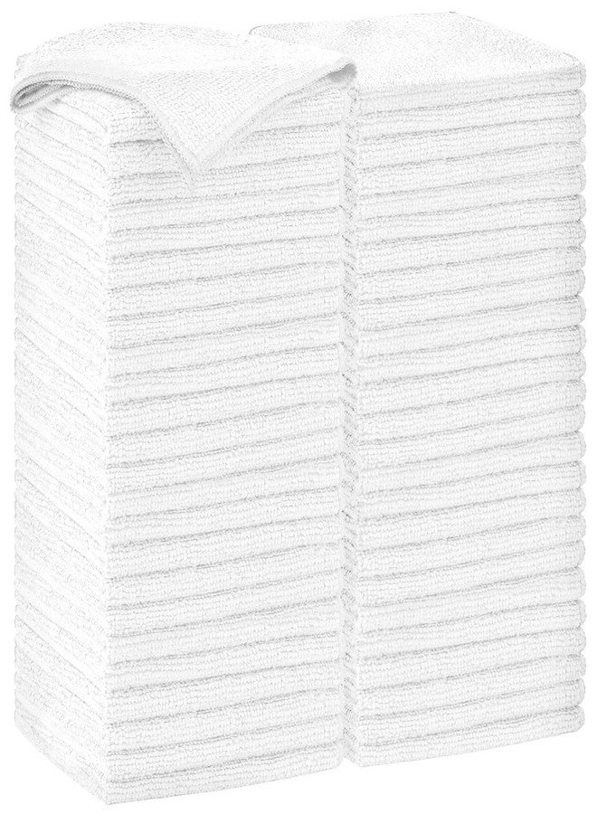 AIDEA Microfiber Cleaning Cloth-50PK, Soft Microfiber Towels for Cars, Absorbent Cleaning Rags, Lint-Free Streak-Free Wash Cloths for House, Kitchen, Window(12in.x12in), White - Image 1